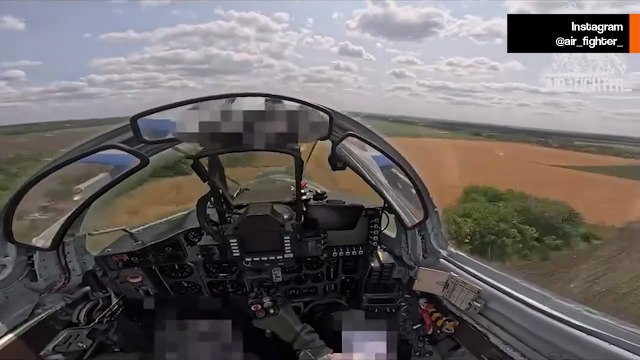 MiG-29 ucraniano destruye centro ruso de drones con bombas guiadas GBU-39