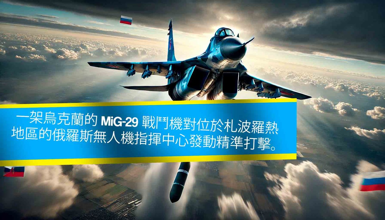 烏克蘭 MiG-29 戰機使用 GBU-39 精準導引炸彈摧毀俄羅斯無人機指揮中心