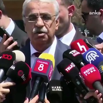 Adalet Bakanı Yılmaz Tunç'u ziyareti sonrası basın mensuplarına açıklamalarda bulunan Pervin Buldan'dan Selahattin Demirtaş sorusuna cevap