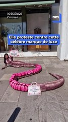 À Cannes, ce happening de PETA contre cette célèbre marque de luxe va vous surprendre
