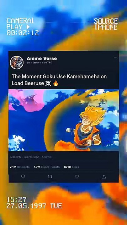 The moment When Son Goku Use kamehama On Beerus🔥💀  #goku #foryoupage #foryou #anime #viral #grow #fyp