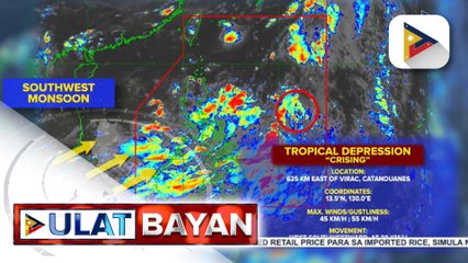 Bagyong #CrisingPH, inaasahang mas lalakas pa at magiging Tropical Storm bukas
