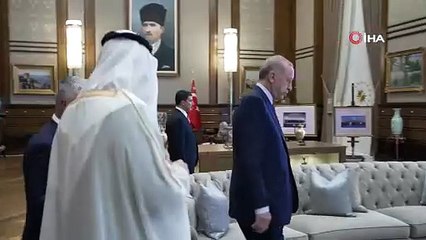 ANKARA) Cumhurbaşkanı Erdoğan, BAE Devlet Başkanı Al Nahyan ile görüştü