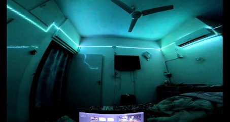 Disco light room decoration in 4k Ultra Hd Hyper View