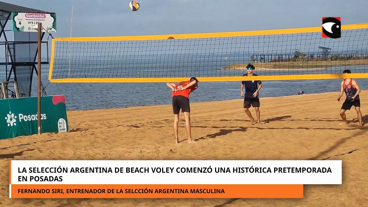 Bajo el cálido clima misionero, la selección argentina de beach voley comenzó una histórica pretemporada en Posadas