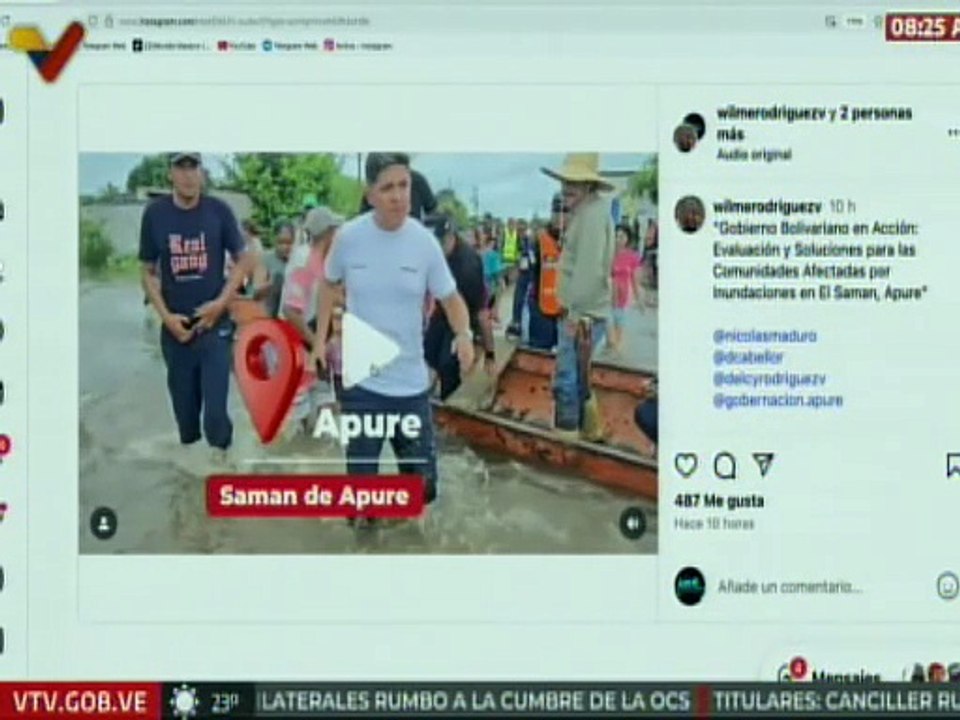 Apure | Gobierno realiza evaluaciones y soluciones a familias afectadas por inundaciones en el Samán