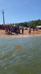 Piloto paraense "surfa" com moto no Rio Xingu e viraliza nas redes sociais