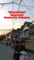 Blissful Street in Navotas City in the Philippines
