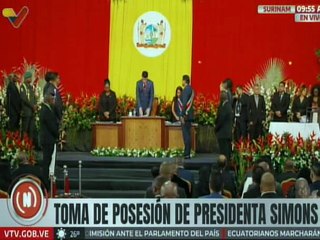 Juramentada Jennifer Simons presidenta electa de la República de Surinam