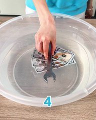 How many dollar bills does it take to hold a wrench 💵