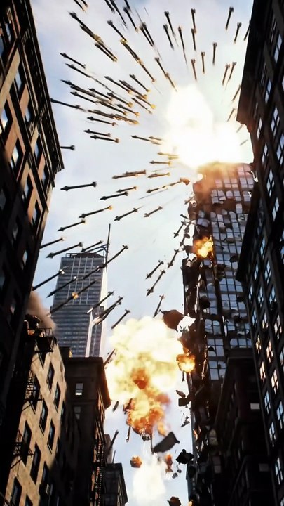 many missiles advance destroyed of building