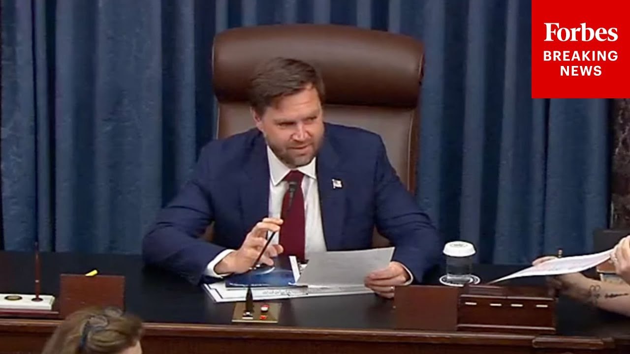 JD Vance Jokes To Peter Welch When Breaking 50-50 Tie In Senate To Start Rescissions Debate