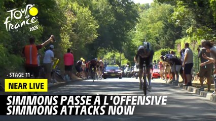 Simmons attacks now - Stage 11 - Tour de France 2025