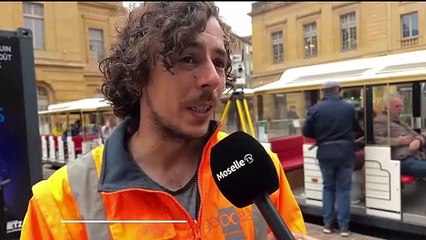 La place d’Armes à Metz sondée par un géoradar