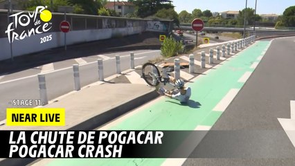 Pogacar's Crash on Stage 11 | Highlights & Updates - Tour de France 2025 🚴‍♂️