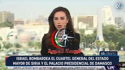Israel bombardea el cuartel general del Estado Mayor de Siria y el Palacio Presidencial de Damasco