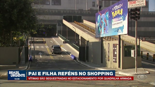 Pai e filha são sequestrados em estacionamento de shopping