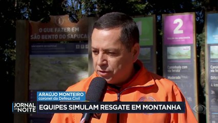 Equipes simulam resgate em montanha de São Paulo