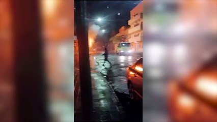 Incendio y derrumbe de un edificio que funcionaba como depósito de una casa de electrodomésticos en La Plata