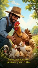 The Brave Cat and the Hen’s Eggs | Moral Story for Kids | USA Farm Animal Story