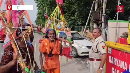 ऑटो की टक्कर से खंडित हुआ कांवड़, गुरुग्राम पुलिस शिवभक्त को गाड़ी से ले गई हरिद्वार, जल भरवा कर वापस मौके पर छोड़ा