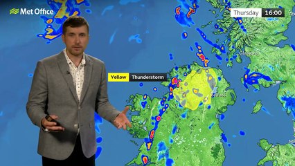 Met Office Wednesday Evening weather forecast 16/07/2025