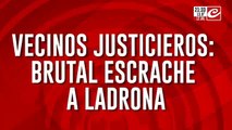 Vecinos justicieros: golpearon brutalmente a ladrona en plena calle