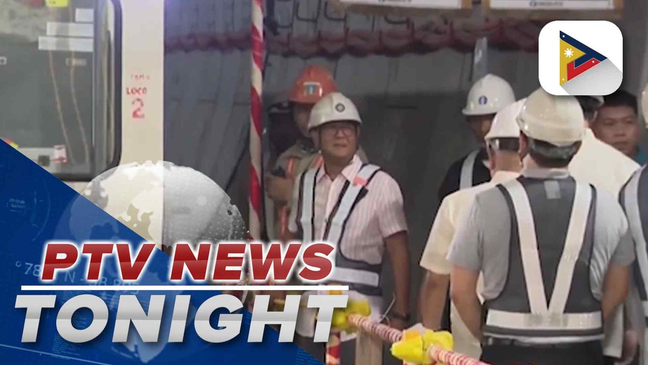 PBBM inspects ongoing construction of Metro Manila Subway Project