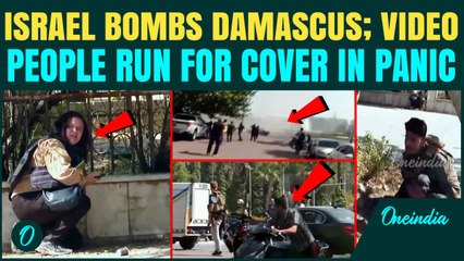 Close-Up Moment: Israeli Airstrike Hits Damascus Army HQ—People Flee in Panic | 1 Killed, 18 Injured