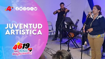 🇳🇮🎶 Juventud artística exalta el 46/19 con música revolucionaria en la Casa Camilo Zapata | Managua