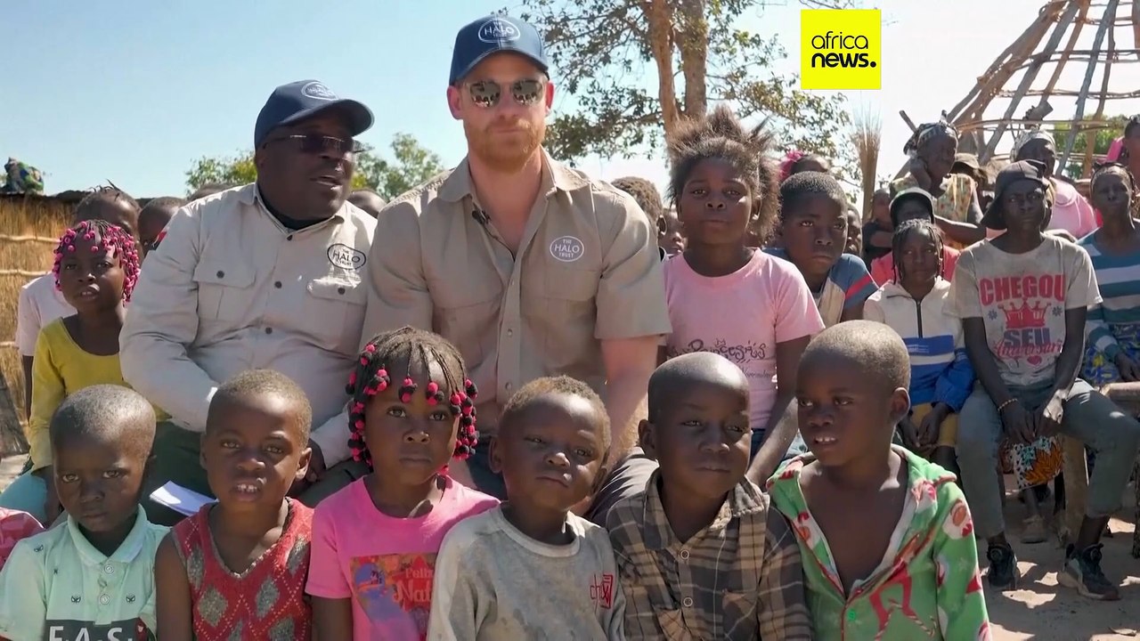 Prince Harry walks Angola minefield in tribute to Princess Diana