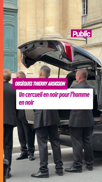 Un cercueil noir pour l'homme en noir