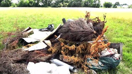 Brumath Déchets en face des Jardin Familiaux 17 Juillet 2025