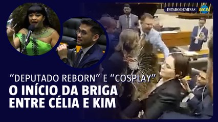 Veja o início da briga entre Célia Xakriabá e Kim Kataguiri na Câmara