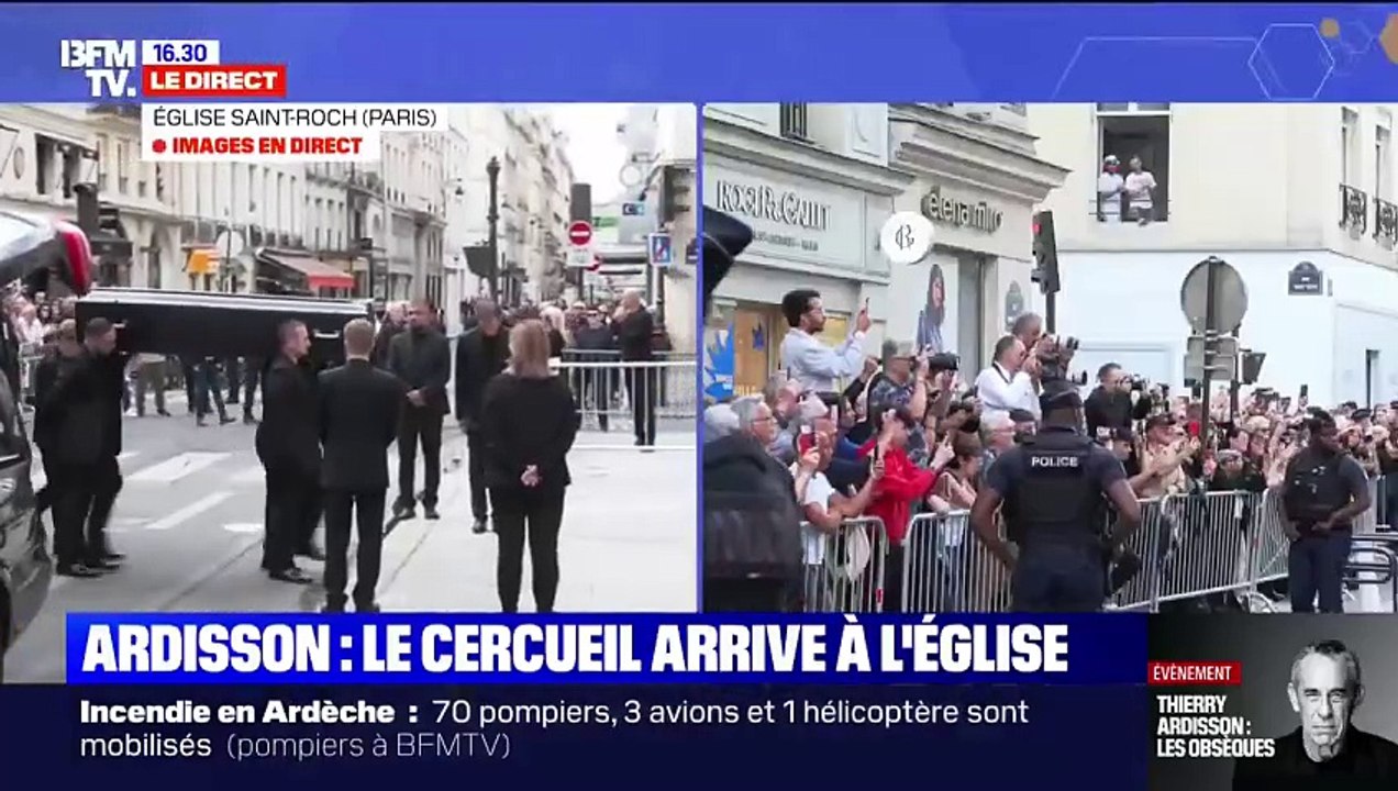 Décès de Thierry Ardisson : Plus d'un millier de personnes présentes aux obsèques de "L'homme en noir", dont de nombreuses personnalités de la télé, politique, cinéma...