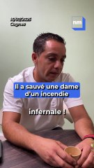 "Je ne savais rien du tout, j'ai juste vu les flammes" : il raconte comment il a sauvé une dame dans son appartement