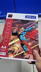 Most Viral DOMS Superman Notebook with Music | Super Cool Stationery for School & Gifts! 💥🦸‍♂️