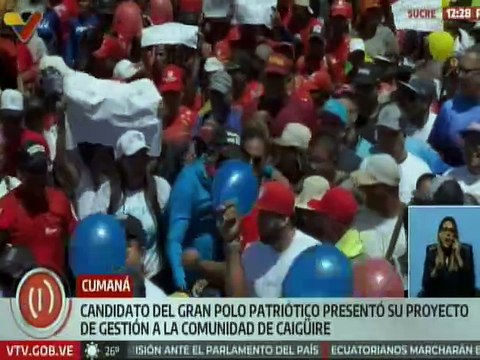 Pueblo del estado Sucre manifiesta su respaldo al candidato del GPP Pedro Figueroa