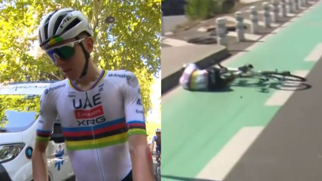 Tour de France 2025 - Tadej Pogacar : "J’ai eu très peur en voyant le trottoir... merci au peloton"