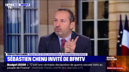 Budget: "Ce sont ceux qui ont coulé la France qui viennent nous expliquer qu'ils ont une stratégie pour la redresser", assure Sébastien Chenu (RN)