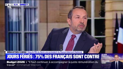 Suppression de deux jours fériés: "C'est un non-sens économique", affirme Sébastien Chenu, député RN