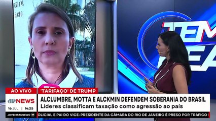 Tarifaço: Alcolumbre, Motta e Alckmin defendem soberania do Brasil | TEMPO REAL