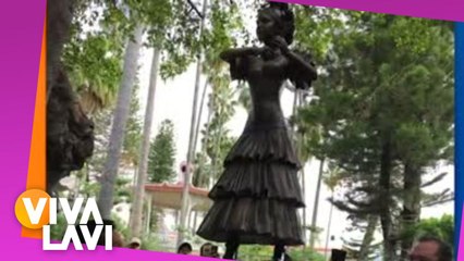 Piden retirar escultura de Florinda Meza en Zacatecas