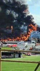 Incendie sur la scène principale de TomorrowLand