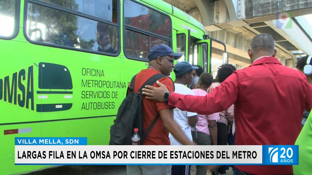 OMSA colapsada por suspensión del servicio en cinco estaciones del Metro | Primera Emisión SIN
