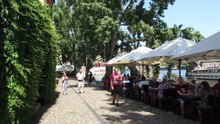 summer 2025  czech republic, prague, walk in janaskovo nabrezi, left bank of the vltava