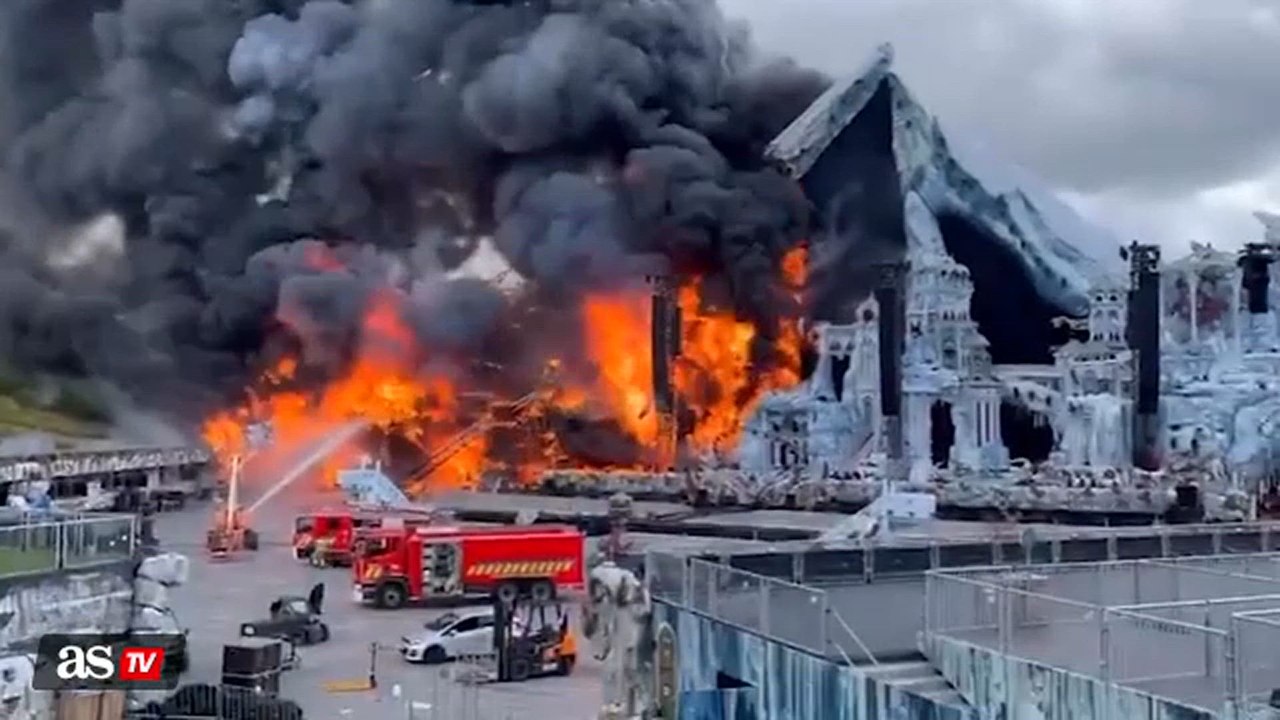 Massive fire engulfs Tomorrowland stage in spectacular scene