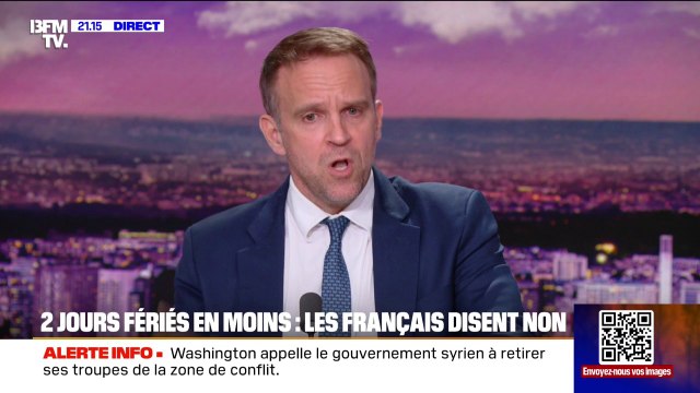 Deux jours fériés supprimés: On veut combler un décalage entre la France et les autres pays , annonce Marc Ferracci, ministre de l'Industrie et de l'Énergie