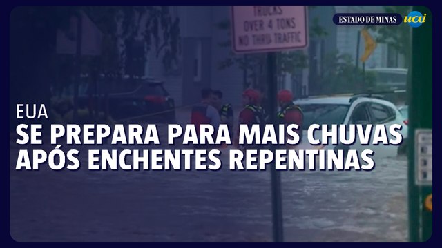 Nordeste dos EUA se prepara para mais chuvas após enchentes repentinas