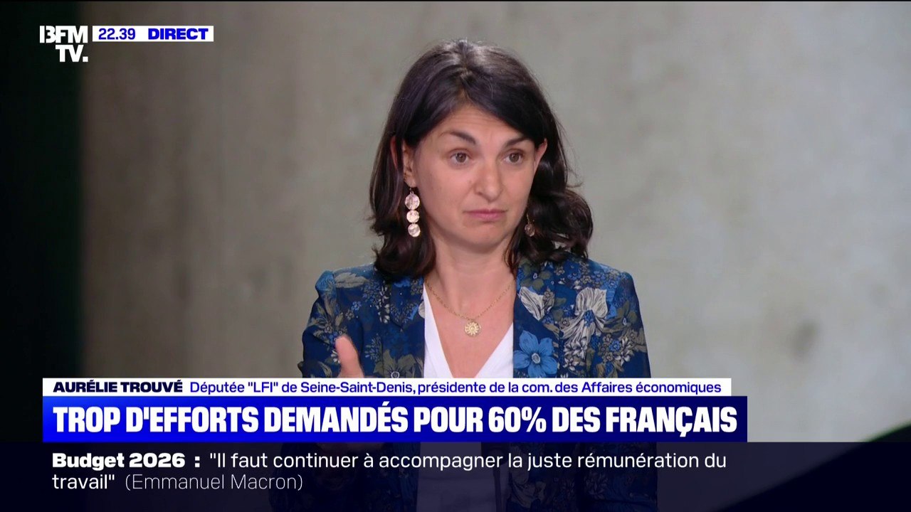 Budget 2026: "La suppression des jours fériés, c’est une mesure scandaleuse", dénonce Aurélie Trouvé, députée LFI de Seine-Saint-Denis
